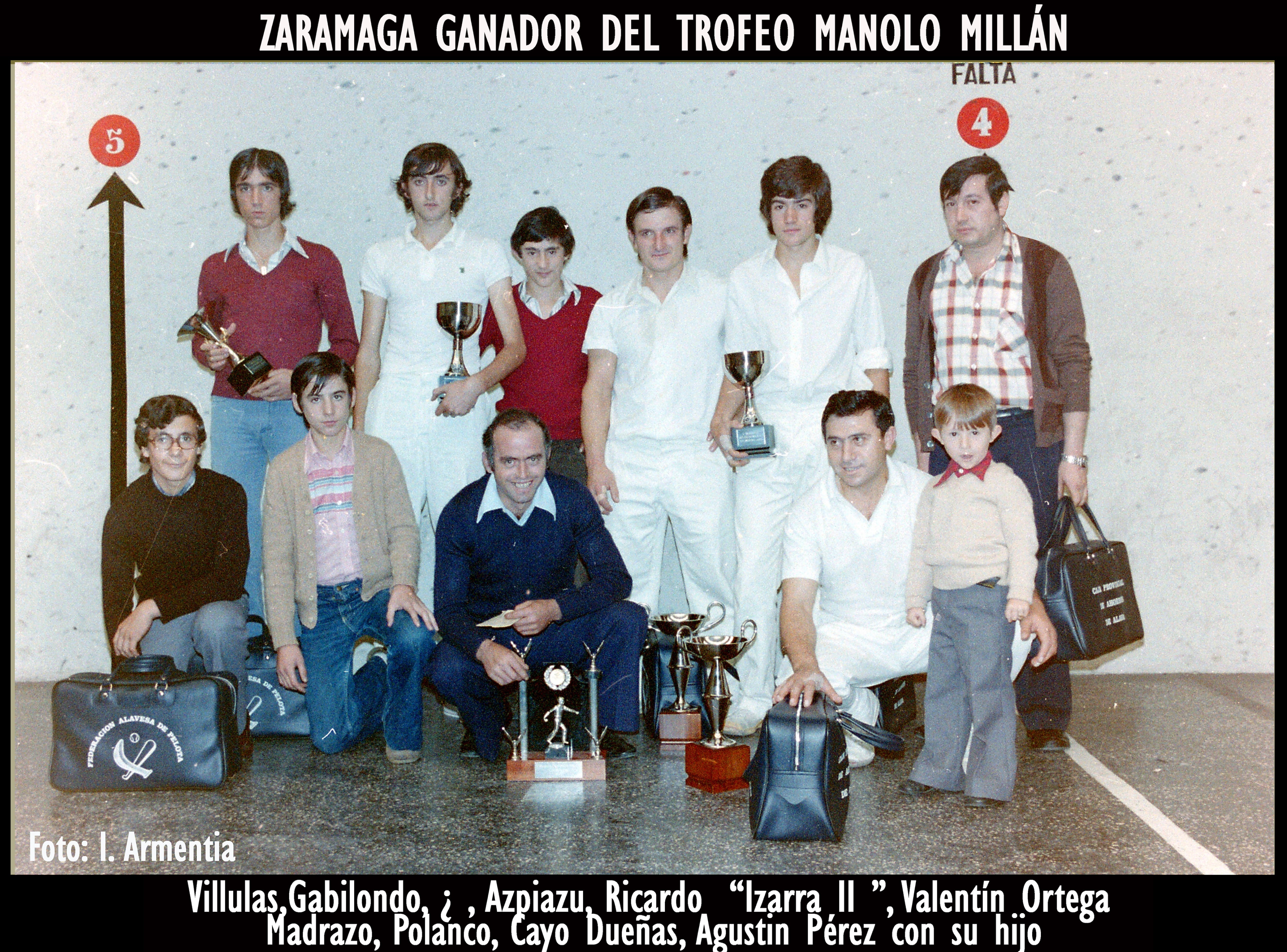 Zaramaga ganador del Torneo M. Millán en 1977