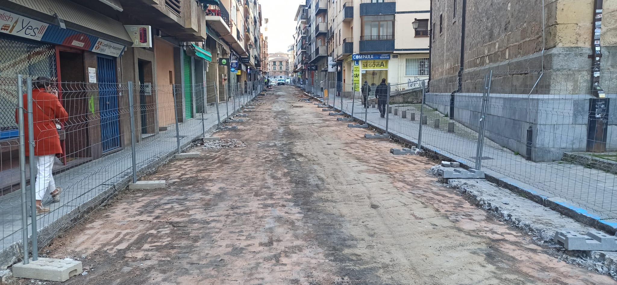 Obras en la Calle Blanca de Silos