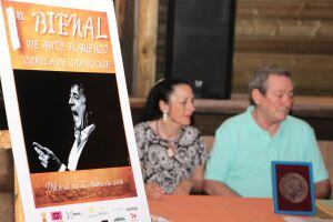 Cartel anunciador de la I Bienal de Arte Flamenco "Canela de San Roque".