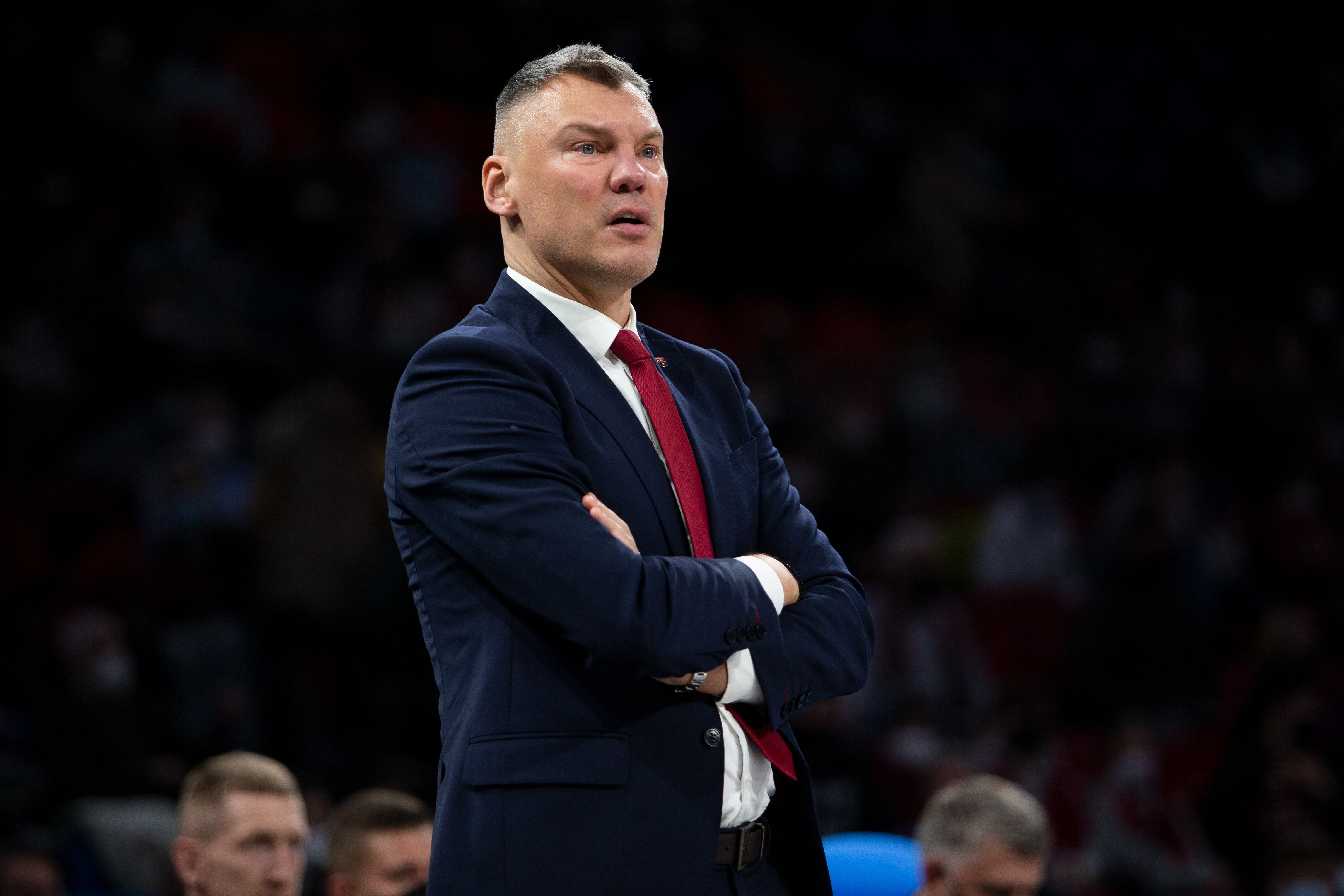 Jasikevicius, durante un partido con el Barça