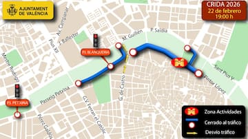 València activa un dispositivo especial de tráfico por la Crida