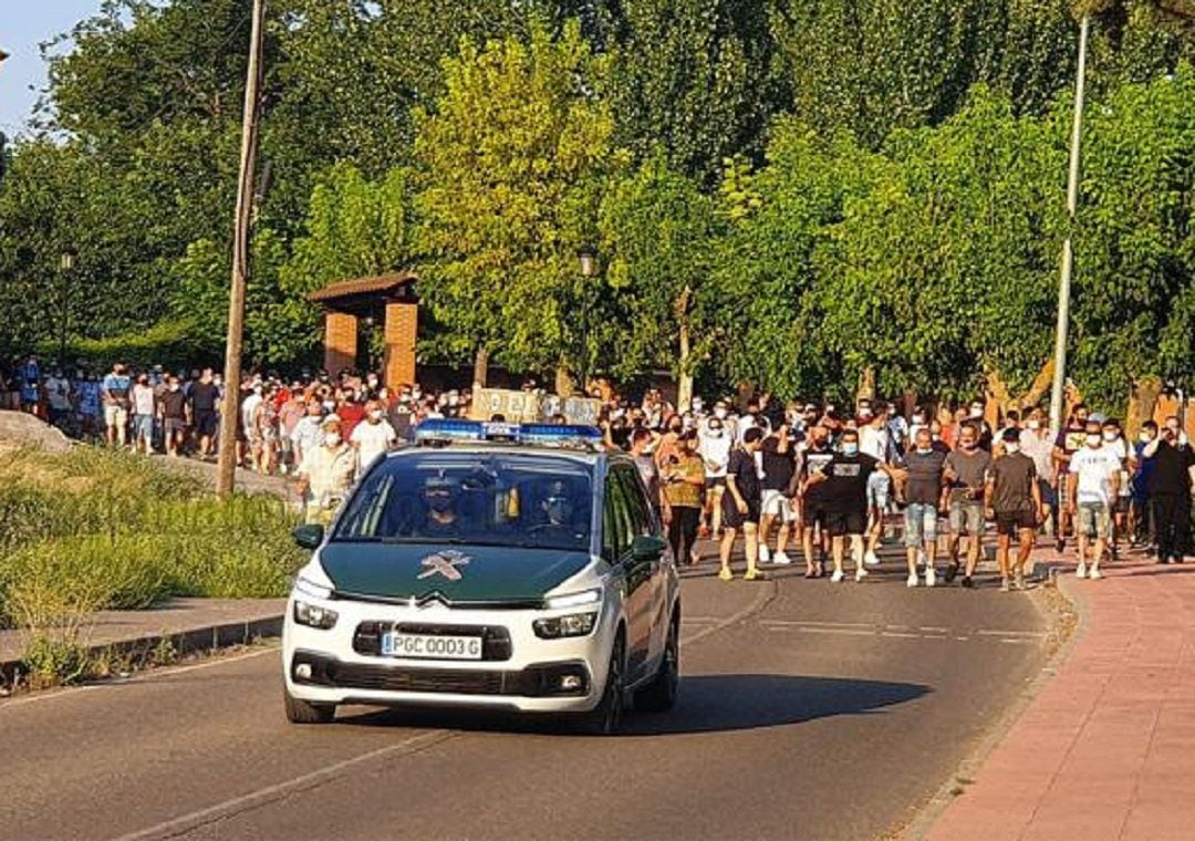 Manifestación en Cazalegas