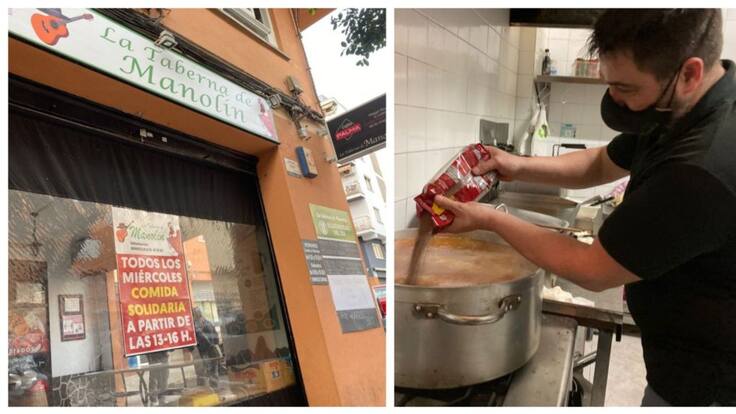 La Taberna de Manolín en Son Cotoner cocina los miércoles "para quién más lo necesita"