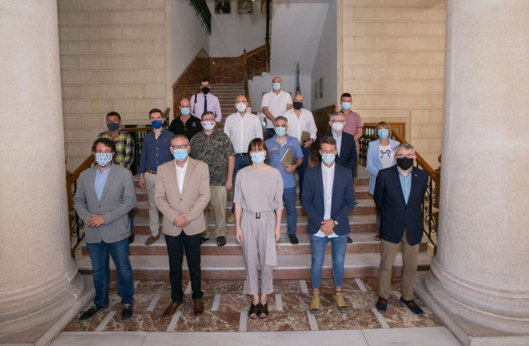 Firmantes del Protocolo Sanitario en Gandia 