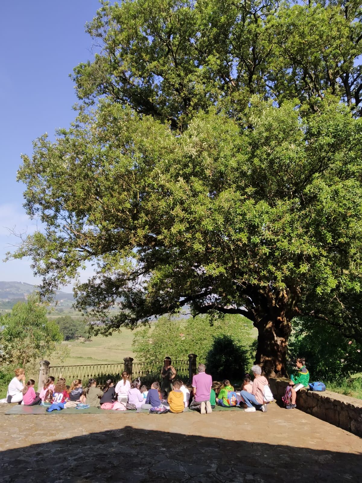 Las adversidades sufridas por la encina se relatan a los niños.