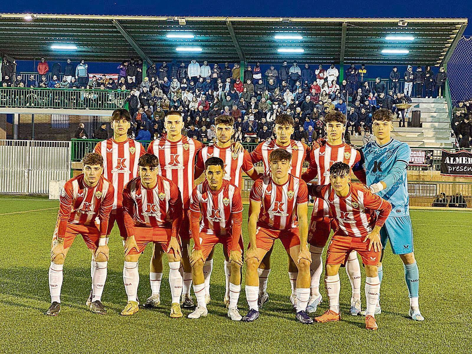 El once del Almería ante el Alavés.