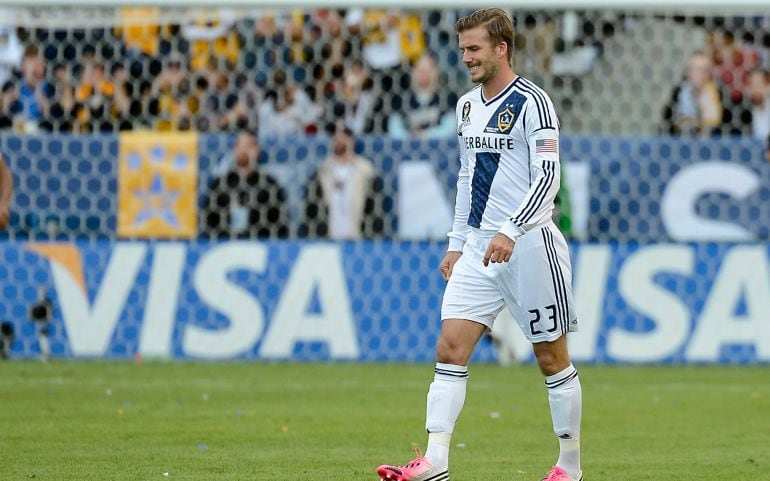 Beckham, en uno de sus últimos partidos como profesional