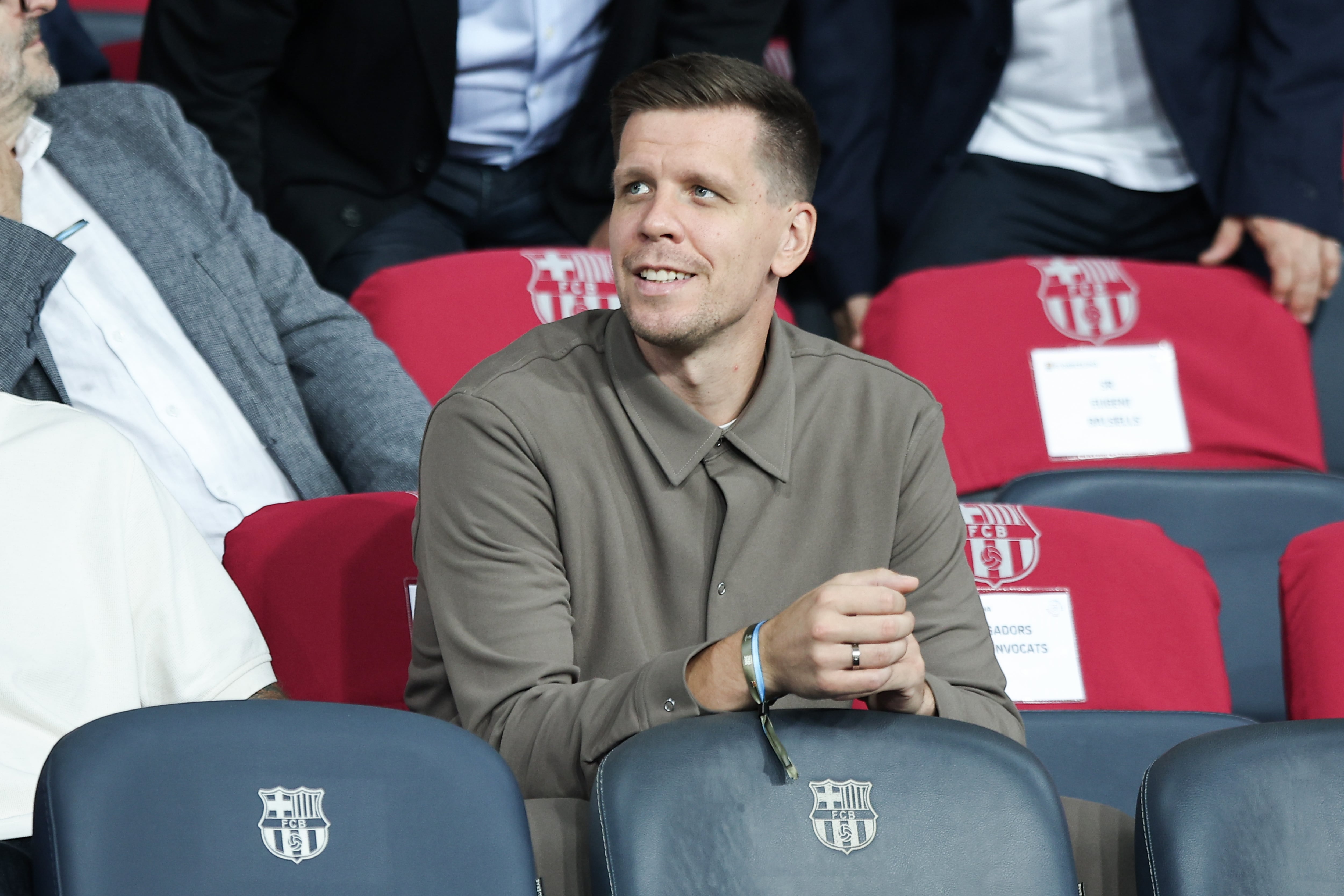 Szczesny, durante el partido entre Barça y Young Boys