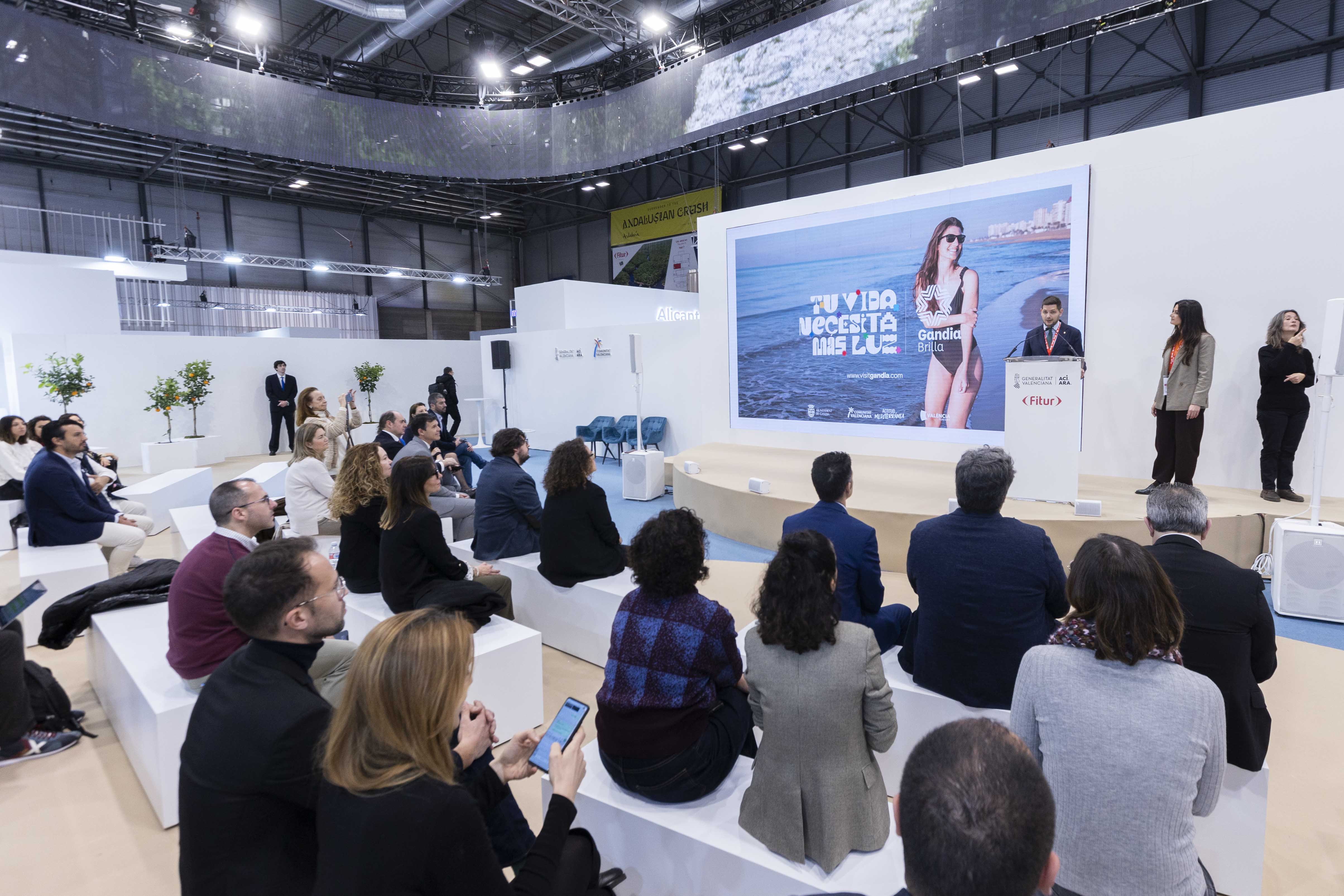 Presentación de los grandes proyectos de Gandia en Fitur.