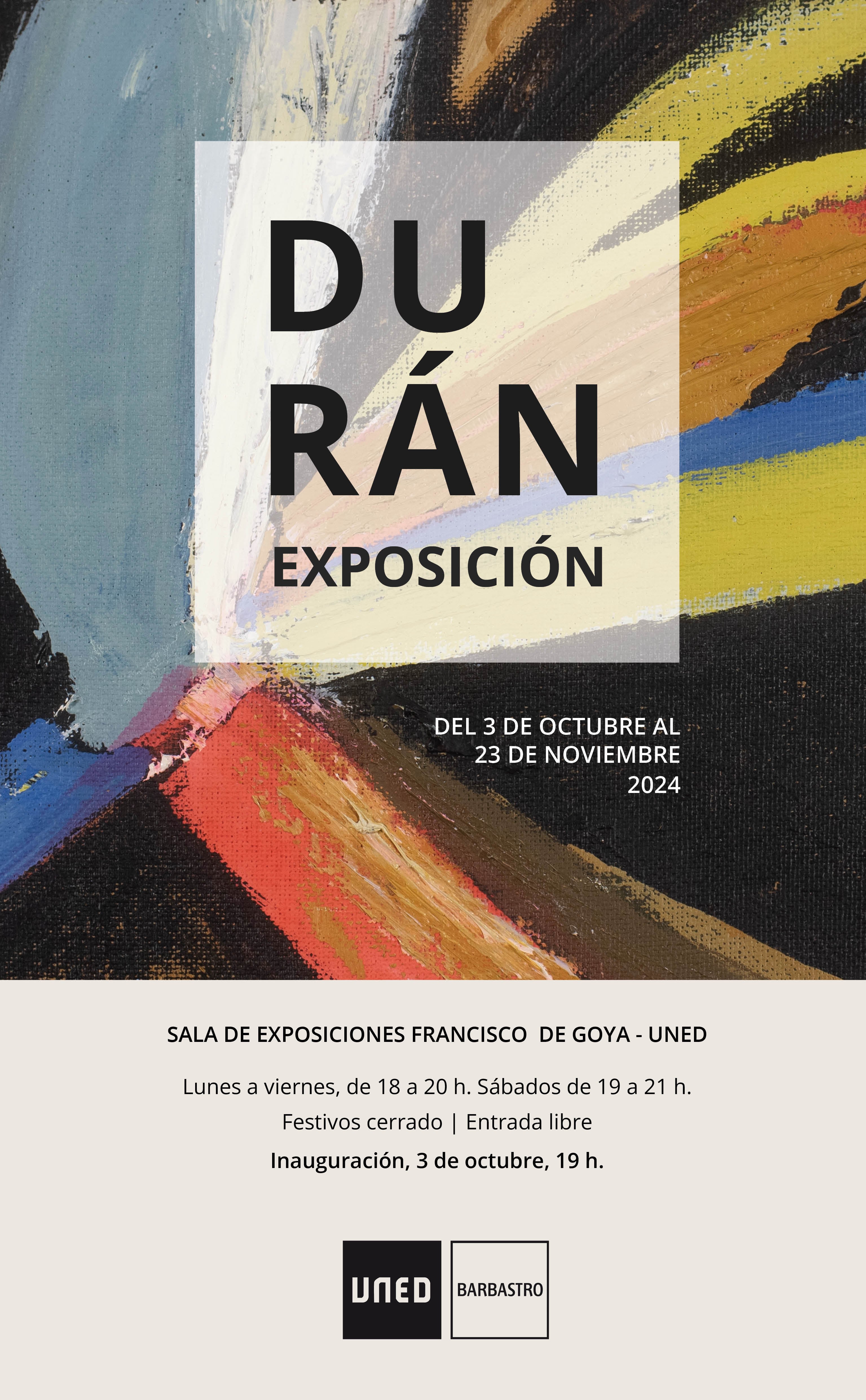 La exposición se inaugurará el 3 de octubre