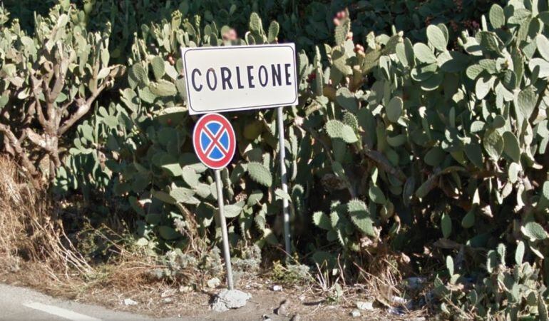 Entrada al municipio de Corleone, en Sicilia.