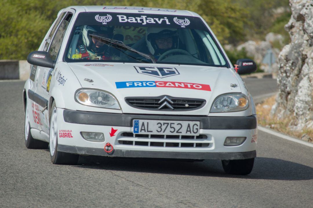 Gabriel Sanjuan y Amador Jaen en el Rally Sierra de Cádiz