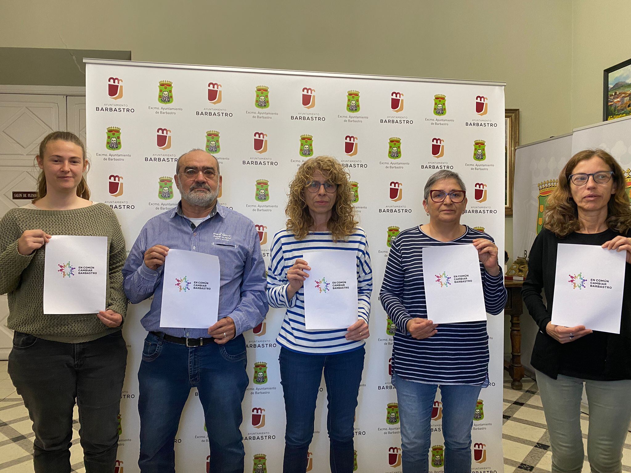 Presentación de la nueva marca electoral en Barbastro, En Común Cambiar Barbastro