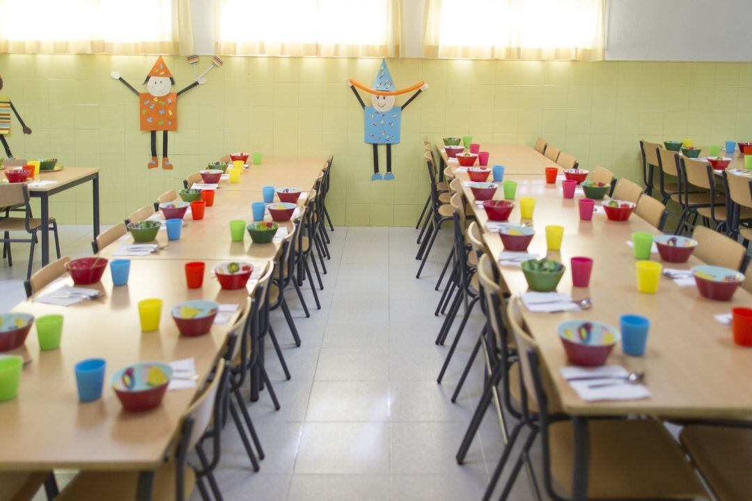 Comedor escolar de un colegio