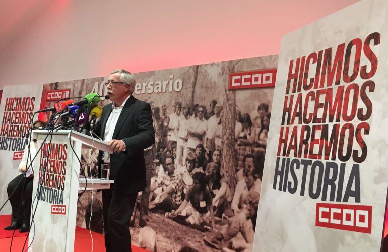 Ignacio Fernández Toxo, secretario general de Comisiones Obreras