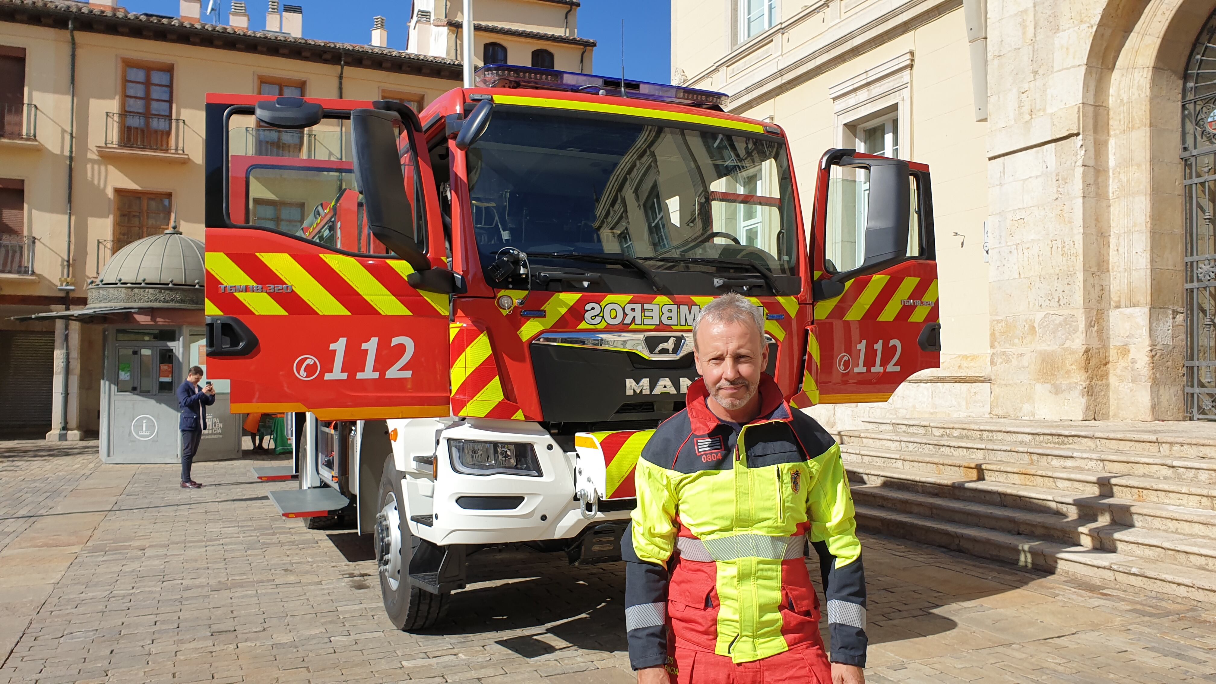 Javier Villena, Jefe de Bomberos de Palencia
