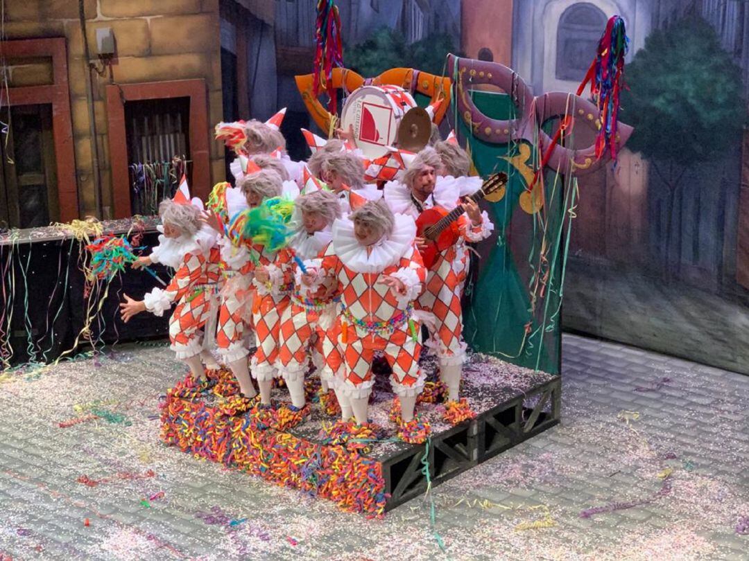 La chirigota 'Estrés por cuatro' en el COAC 2020