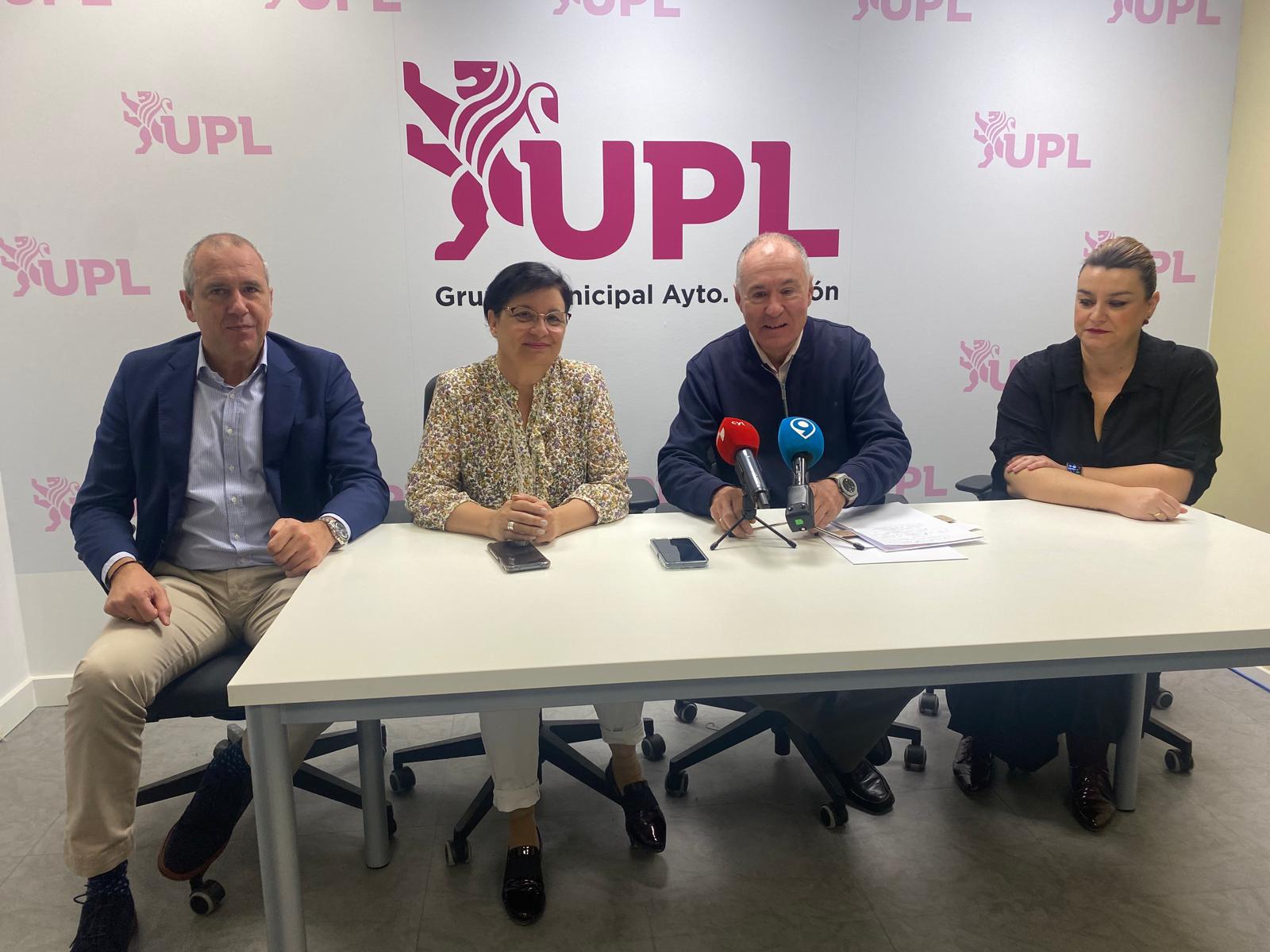 Concejales de UPL en el Ayuntamiento de León