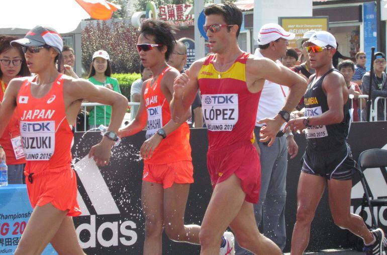 Miguel Ángel López en el mundial de Pekín