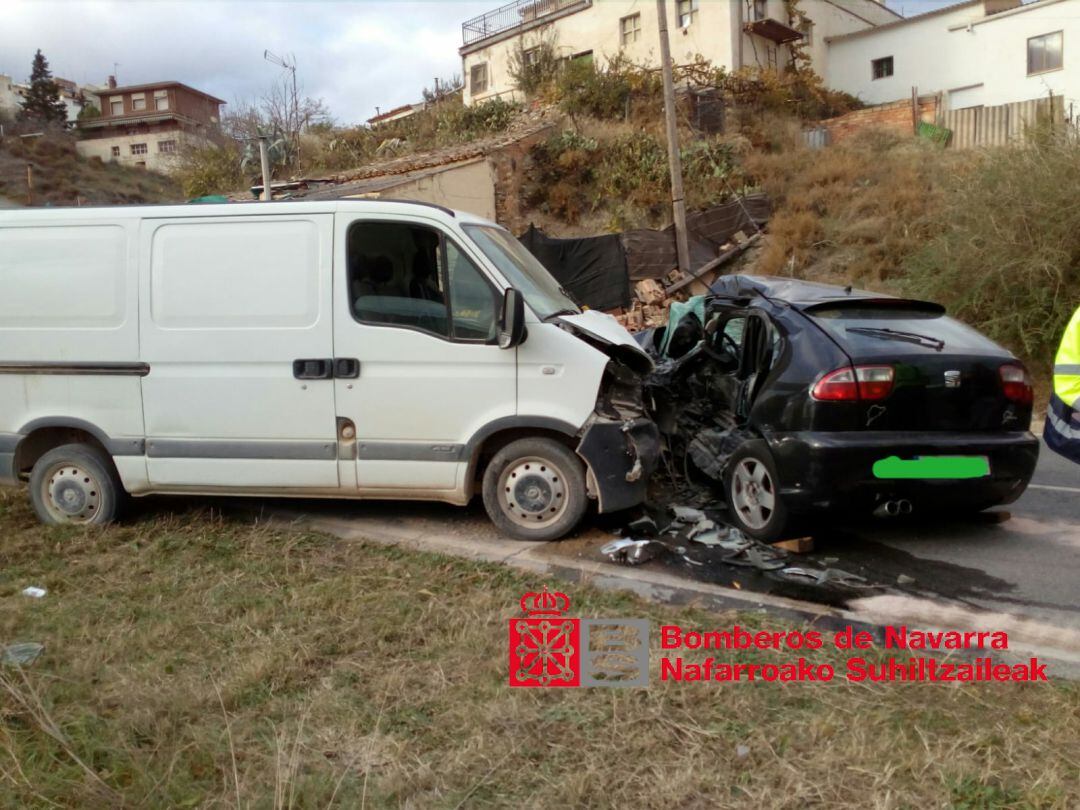 Accidente en Cárcar