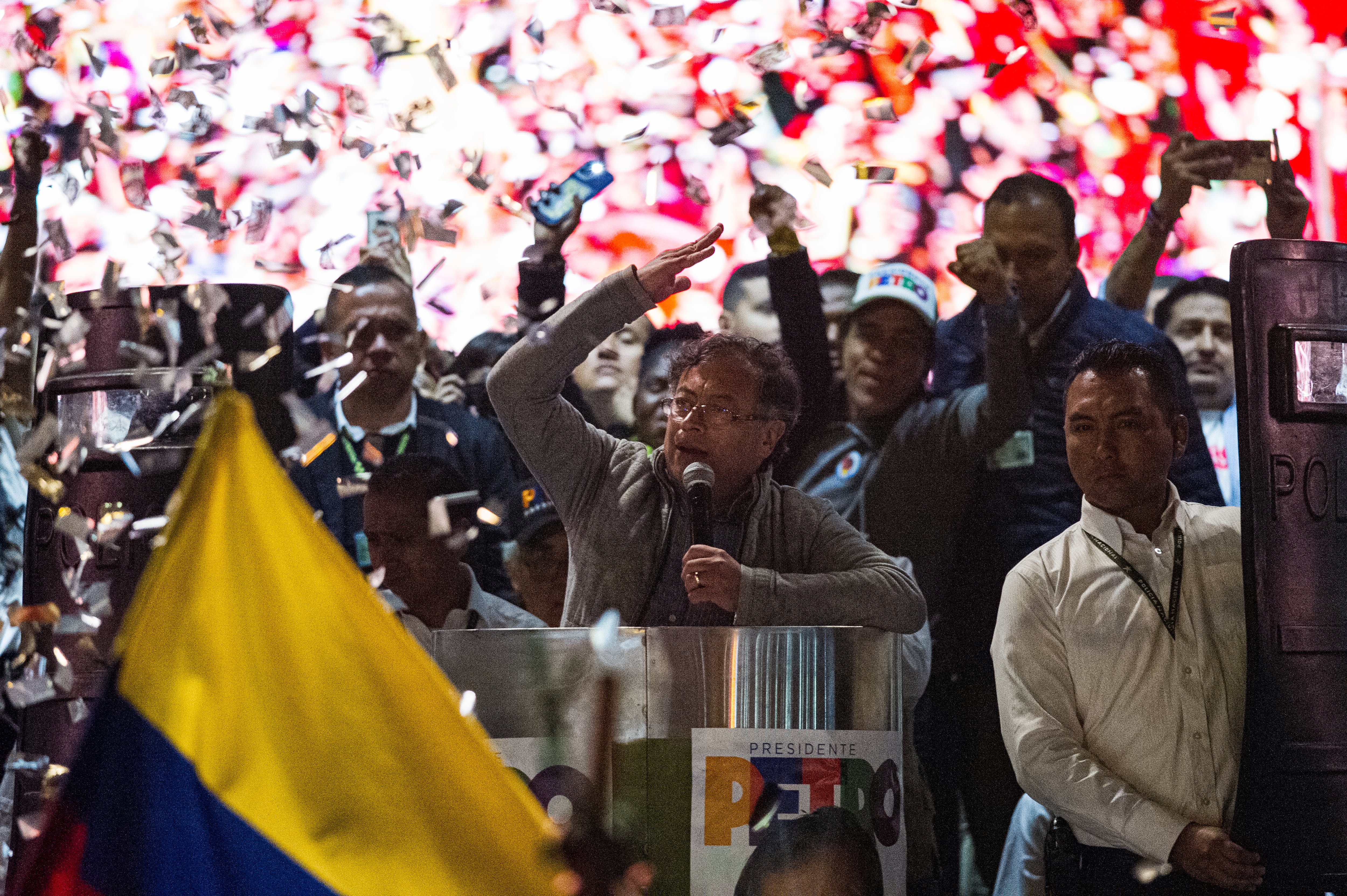 Gustavo Petro, candidato izquierdista a la presidencia de Colombia.