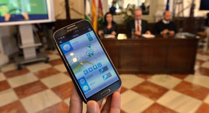 Imagen de la aplicación de SMASSA para pagar con el móvil el bono del aparcamiento municipal o del SARE