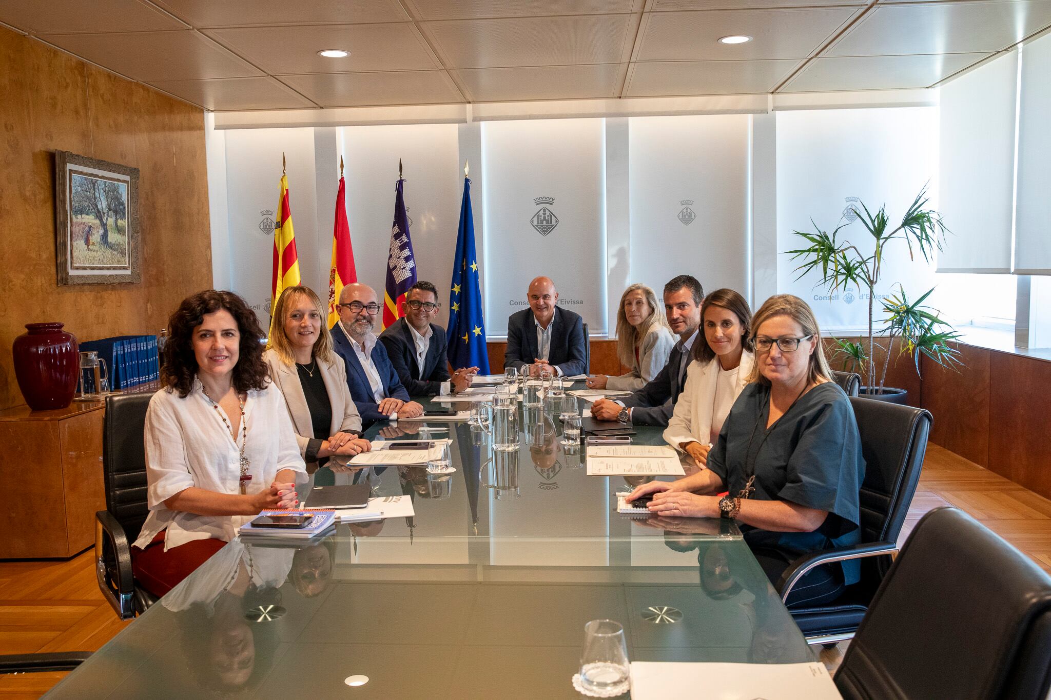 Un momento durante el Consell de Alcaldes