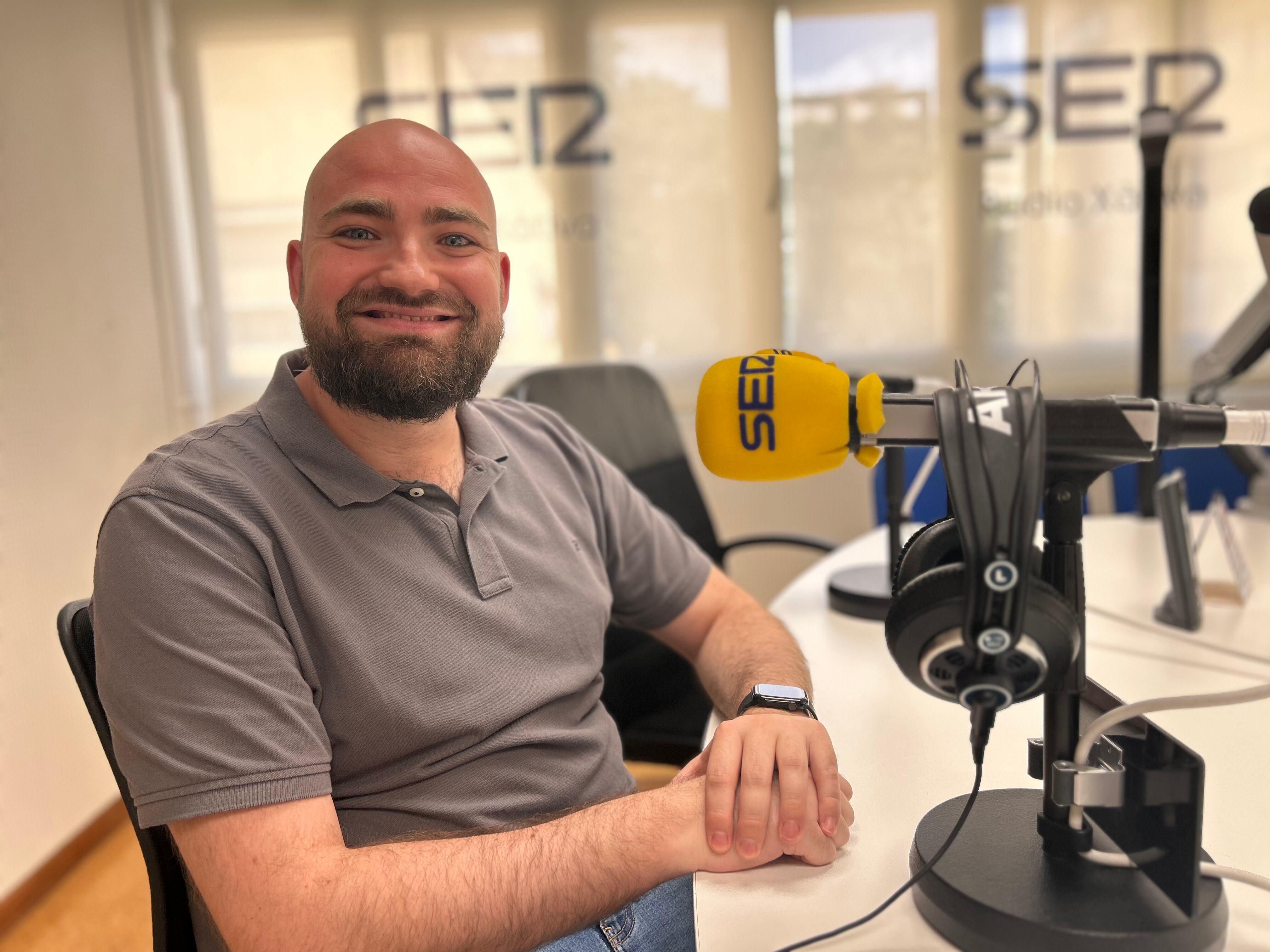 Rubén Ródenas en Radio Xàtiva. Fuente: Radio Xàtiva Cadena SER