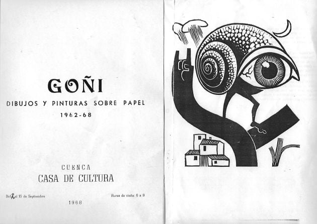 Exposición de Goñi en Cuenca, 1968.