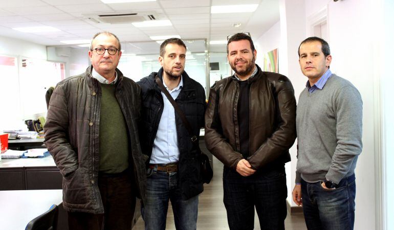 Pepe Soto, Pere Rostoll, Héctor Fernández y Carlos Arcaya