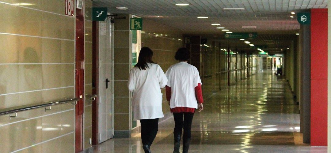 Médicos, hospital, pasillo, recurso, sanitarios