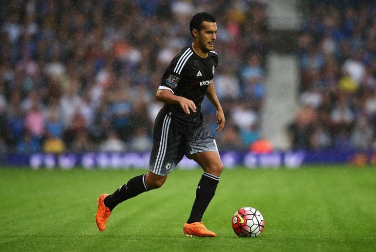 Pedro con la camiseta del Chelsea 