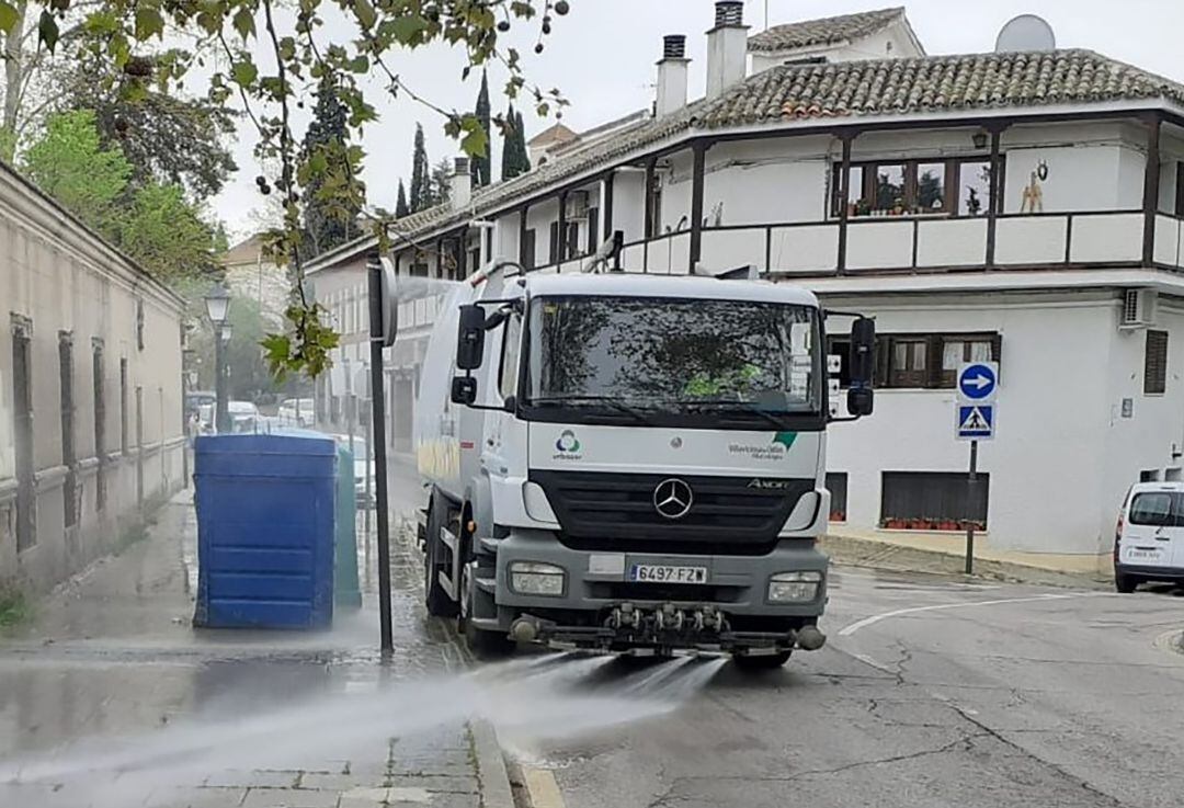 Trabajos municipales de desinfección