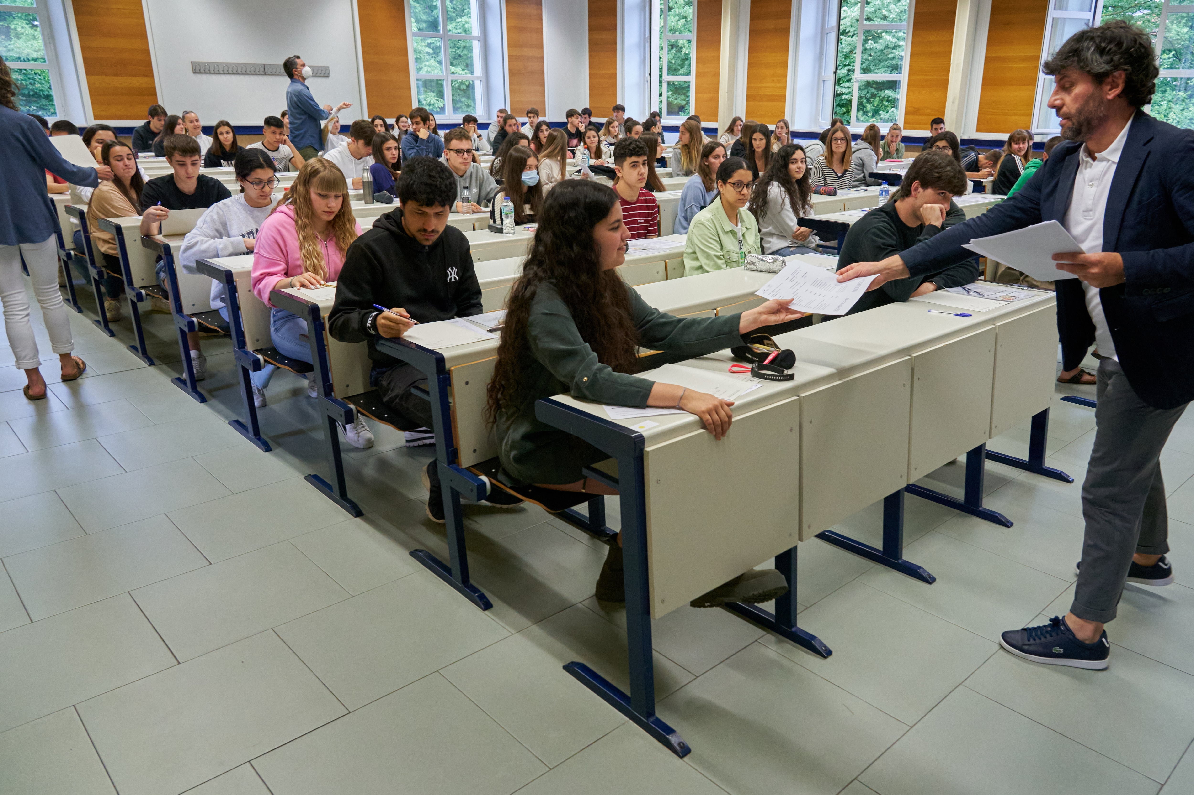 Una de las aulas de la Universidad (EAU) de Euskadi