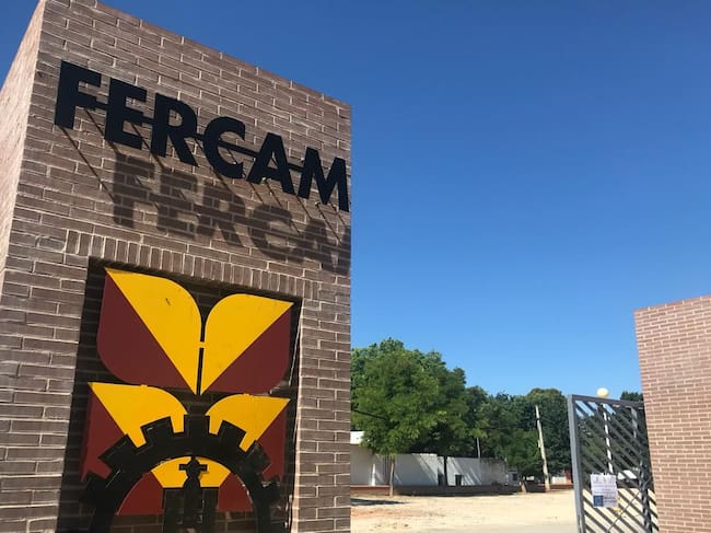 Imagen de archivo de la nueva entrada al recinto ferial de Manzanares (Ciudad Real)