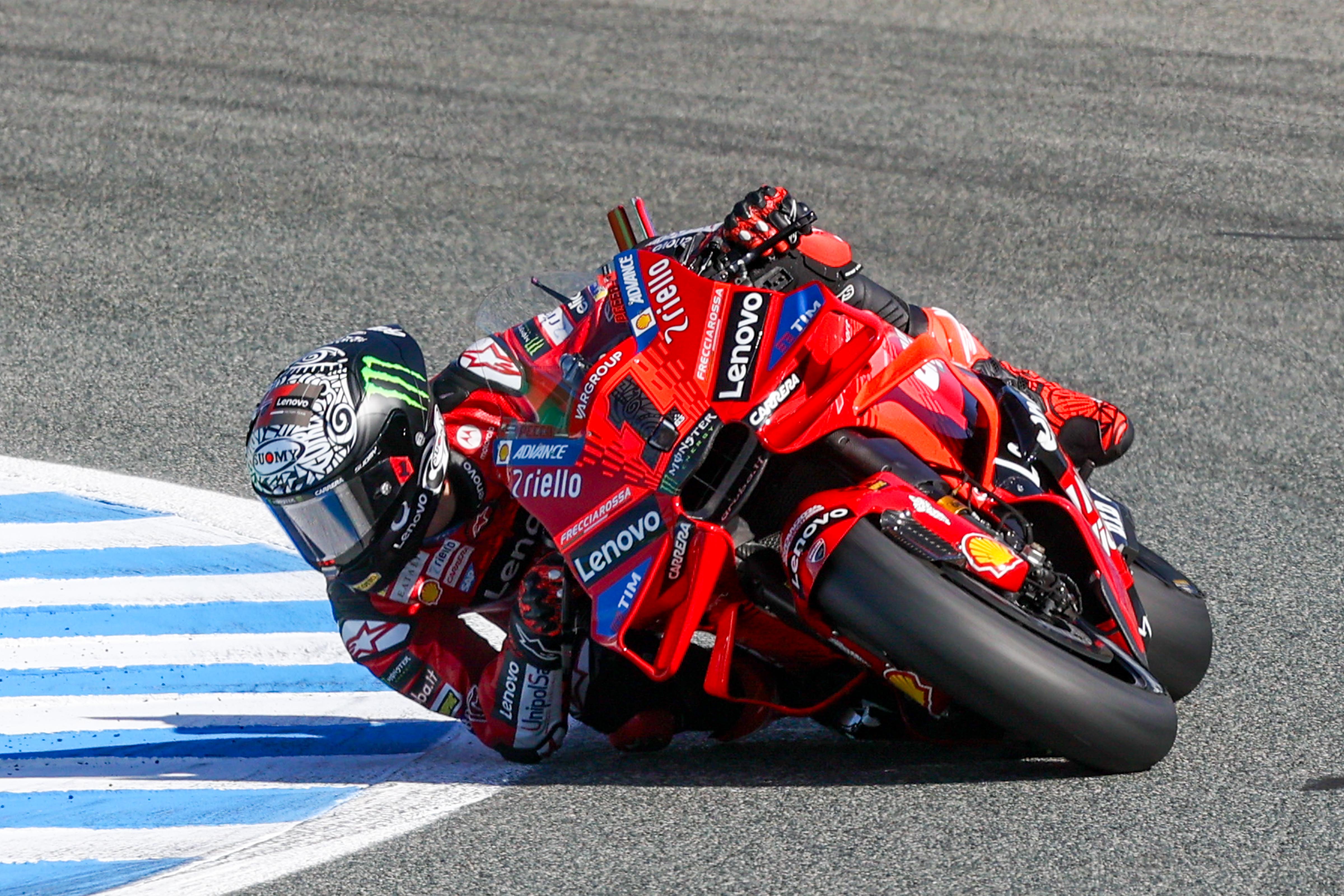 Francesco Bagania durante los test del lunes en el Circuito de Jerez