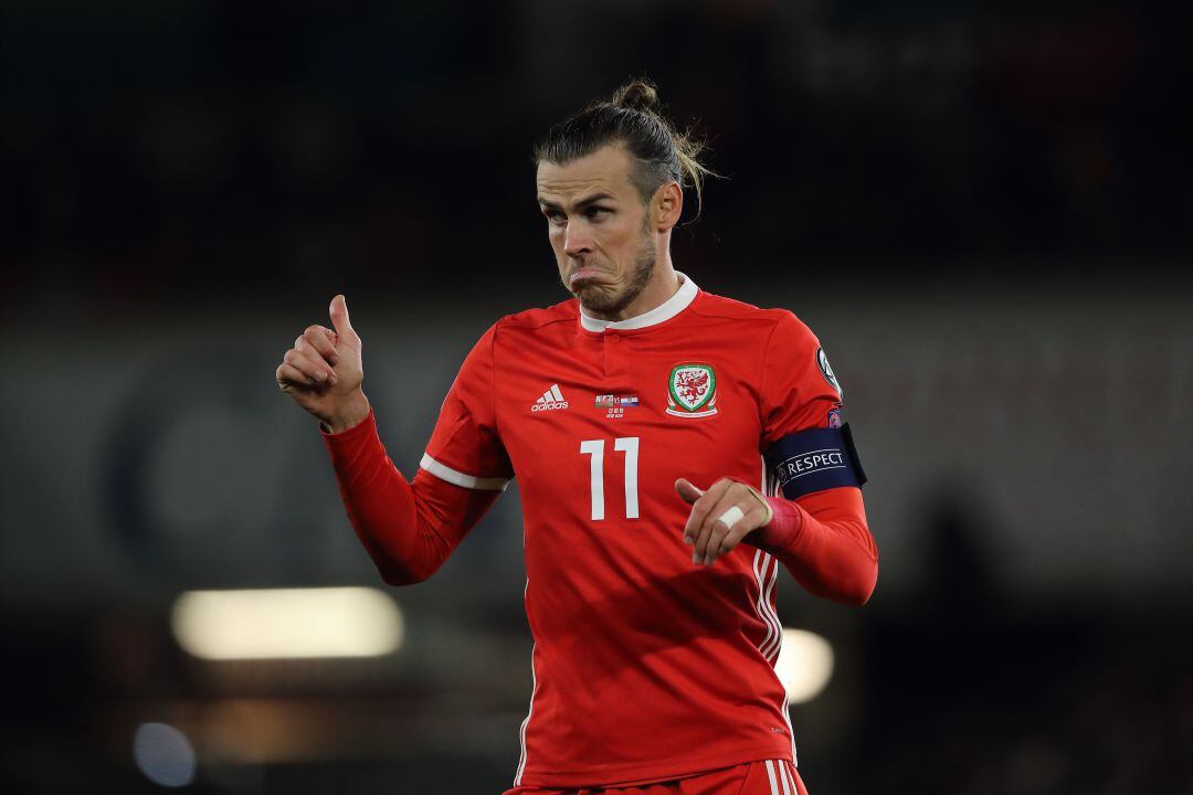 Gareth Bale durante un partido con Gales