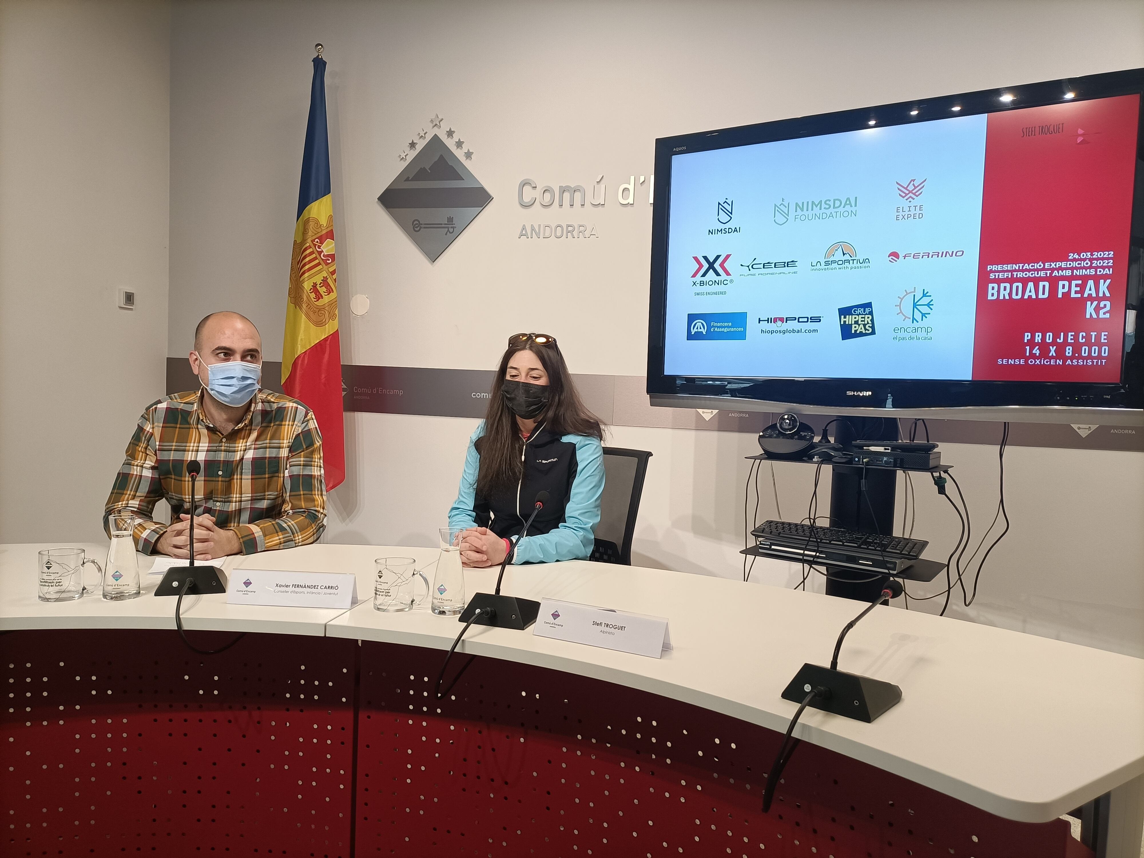 Stefi Troguet a la presentacio de BROAD PEAK K2