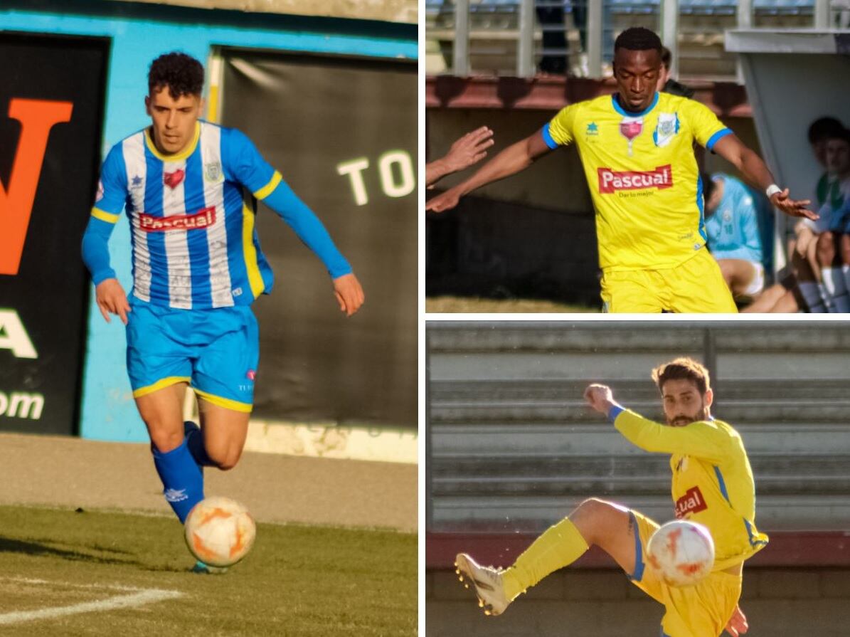 Dieguito (i) Haji (arriba) y Andrés están entre algodones