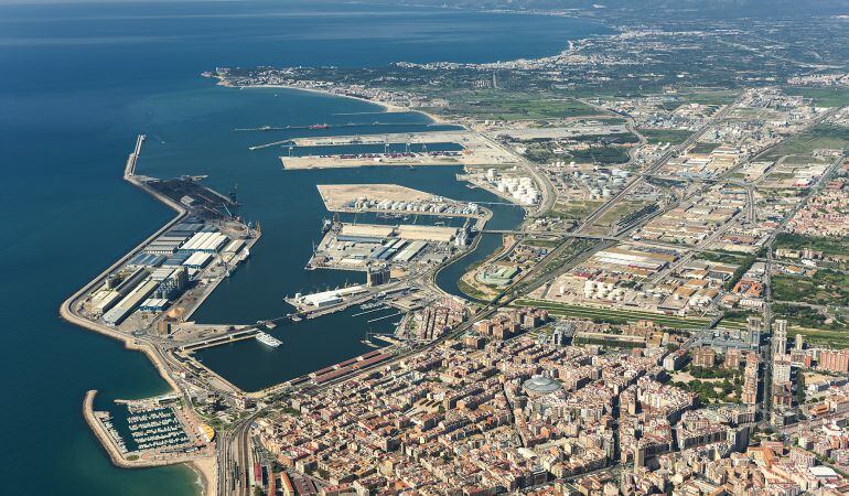 Pla aeri del Port de Tarragona.