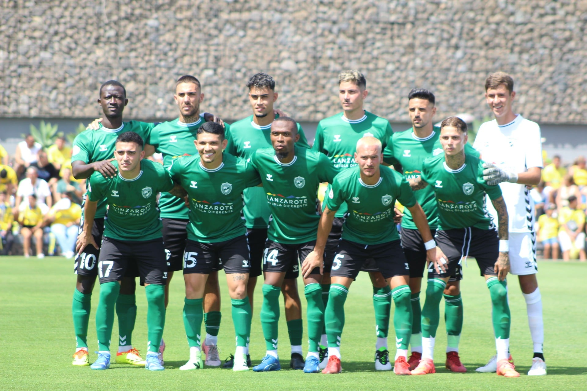 Equipo inicial del Unión Sur Yaiza ante la UD Las Palmas.