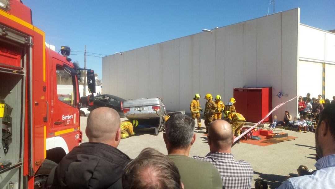 Simulacro de rescate.