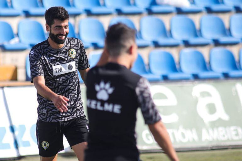 Carlos Martínez, entrenandose