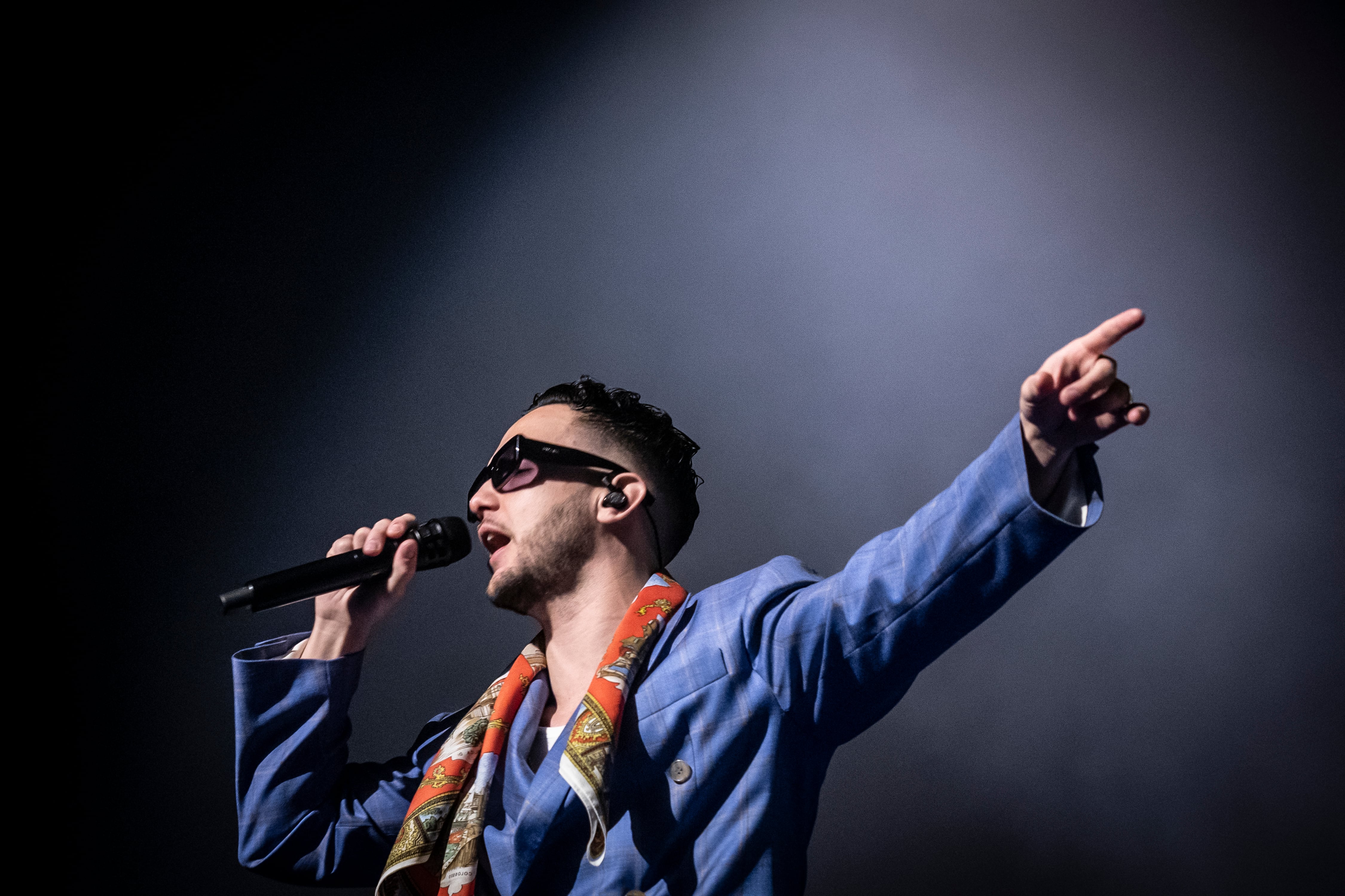 C Tangana durante un concierto