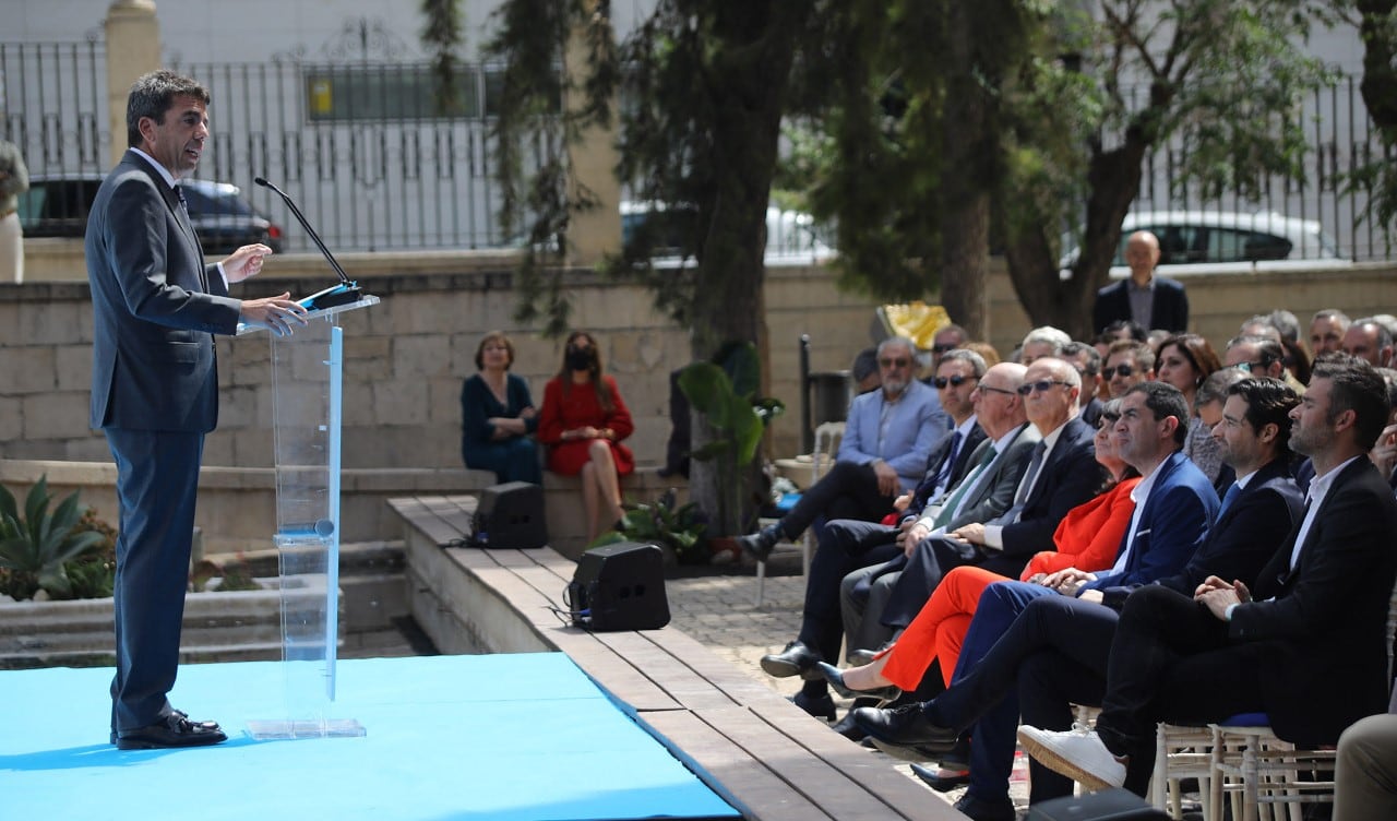 Carlos Mazón durante su intervención en el acto conmemorativo del 200 aniversario de la Diputación de Alicante