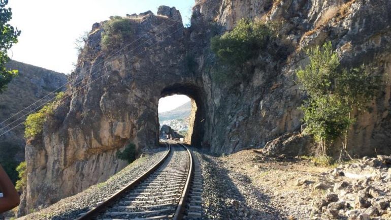 Túnel de Loja(Granada) por donde tendrá que pasar el AVE de Granada