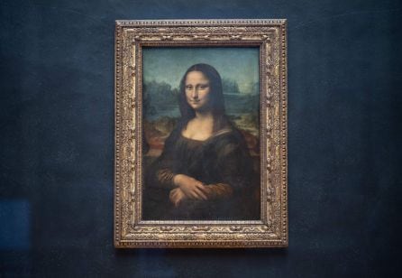 Fotografía del Cuadro de La Gioconda.