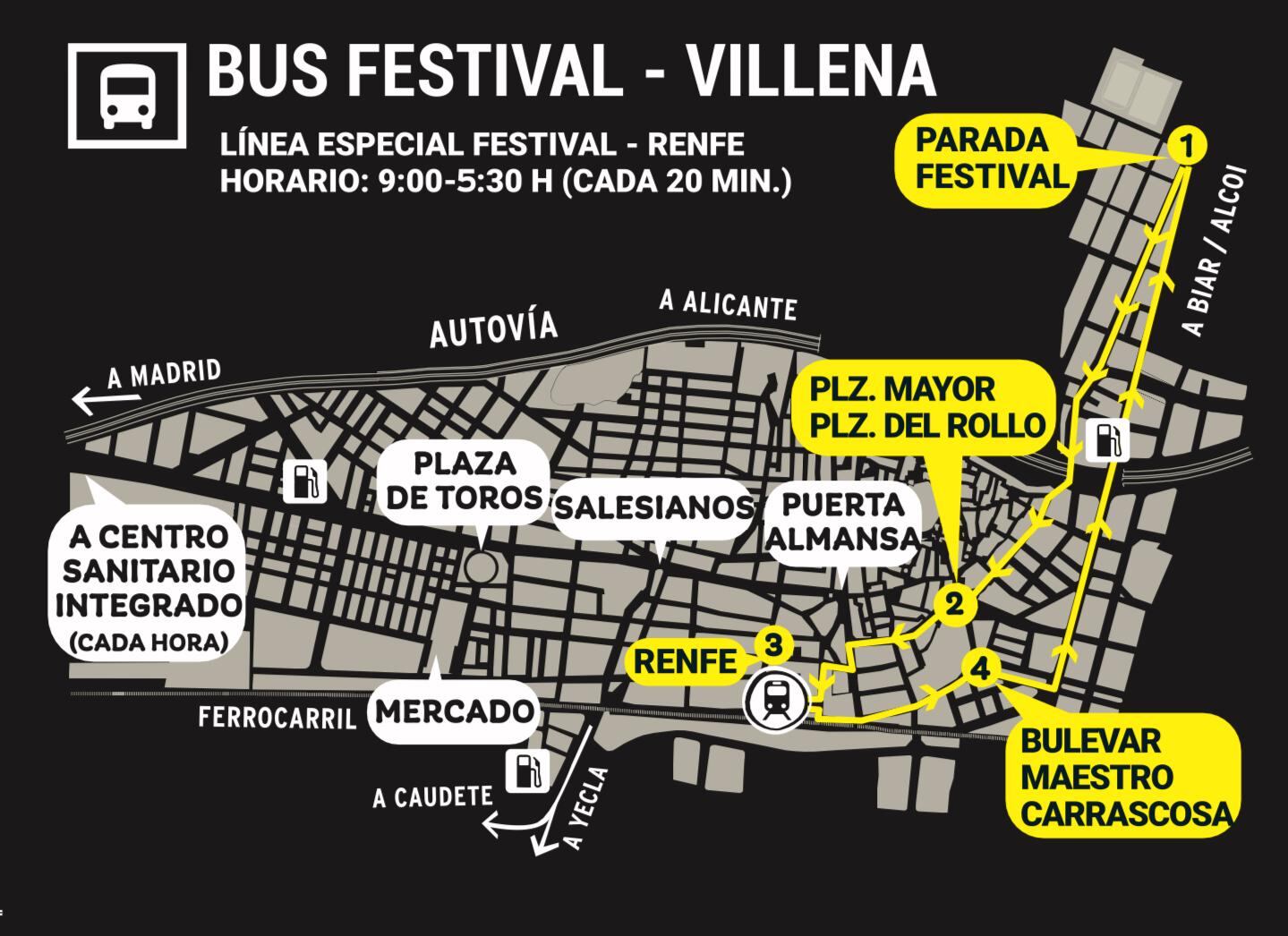 Plano del autobús urbano