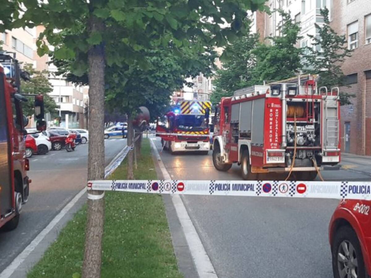 Encontrado un cadáver en un piso afectado por un incendio en Pamplona