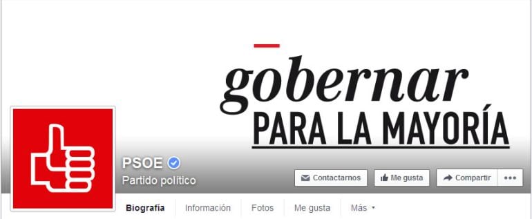 Imagen de la página de Facebook del PSOE.